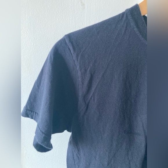 SAKS Fifth Avenue Small black tee shirt 100% supima cotton basic black tee - Picture 4 of 5